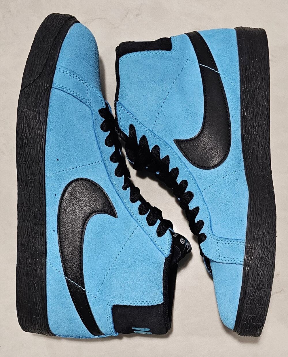 Nike SB Zoom Blazer Mid Baltic Blue 864349-400 Size 6.5 Skate Shoes